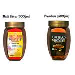 Orchard Honey Combo Pack (Multi Flora+Premium) 100 Percent Pure and Natural (2 x 500 g)